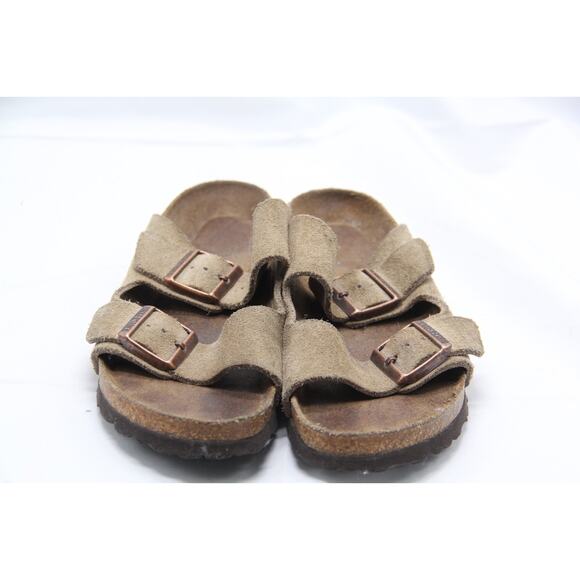 Birkenstock Arizona Sandals Women's EU36 5-5.5 Brown Suede Soft Footbed Slip-on - Picture 2 of 6